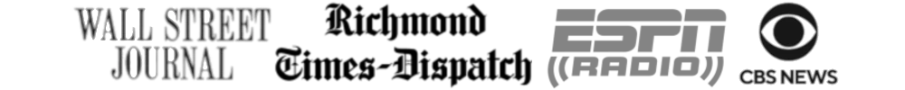 Featured on Wall Street Journal, Richmond Times-Dispatch, ESPN Radio, and CBS News